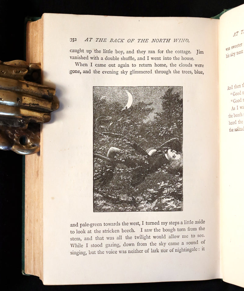 1872 Scarce Edition - AT THE BACK OF THE NORTH WIND by George MacDonald.