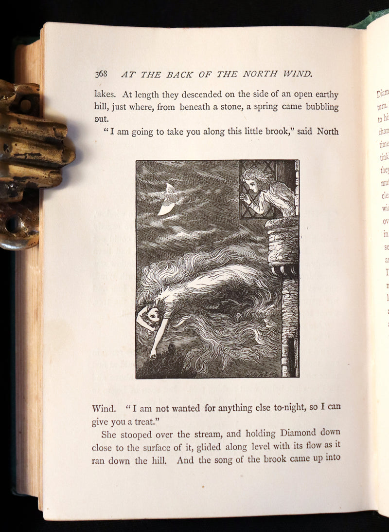 1872 Scarce Edition - AT THE BACK OF THE NORTH WIND by George MacDonald.