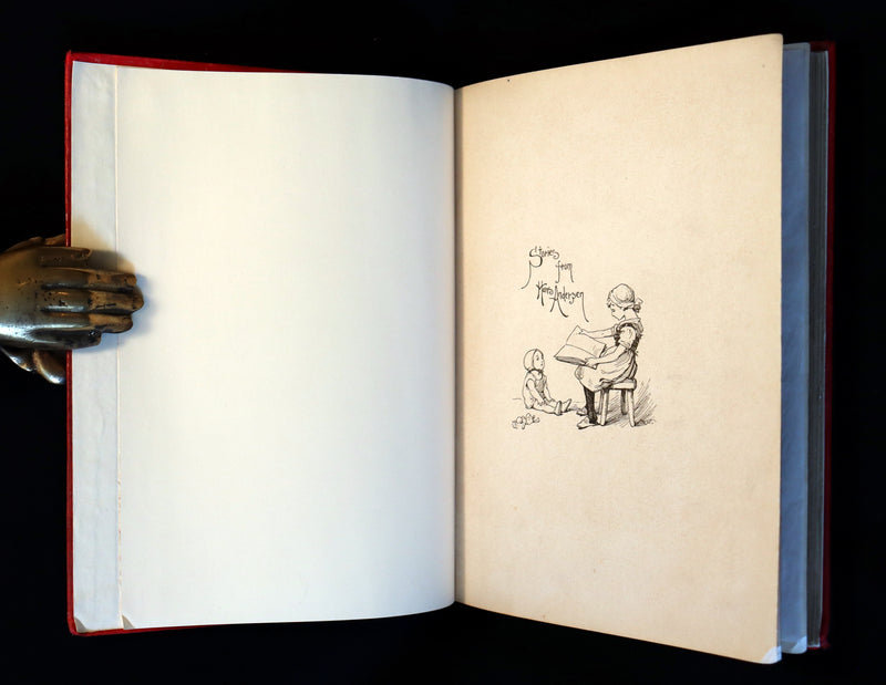 1890 Rare Book - Stories by Hans Andersen - FAIRY TALES illustrated by Evelyn Stuart Hardy.