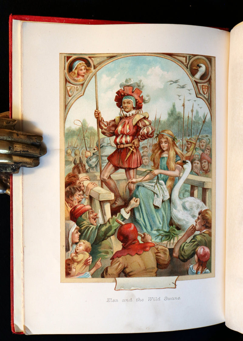 1890 Rare Book - Stories by Hans Andersen - FAIRY TALES illustrated by Evelyn Stuart Hardy.