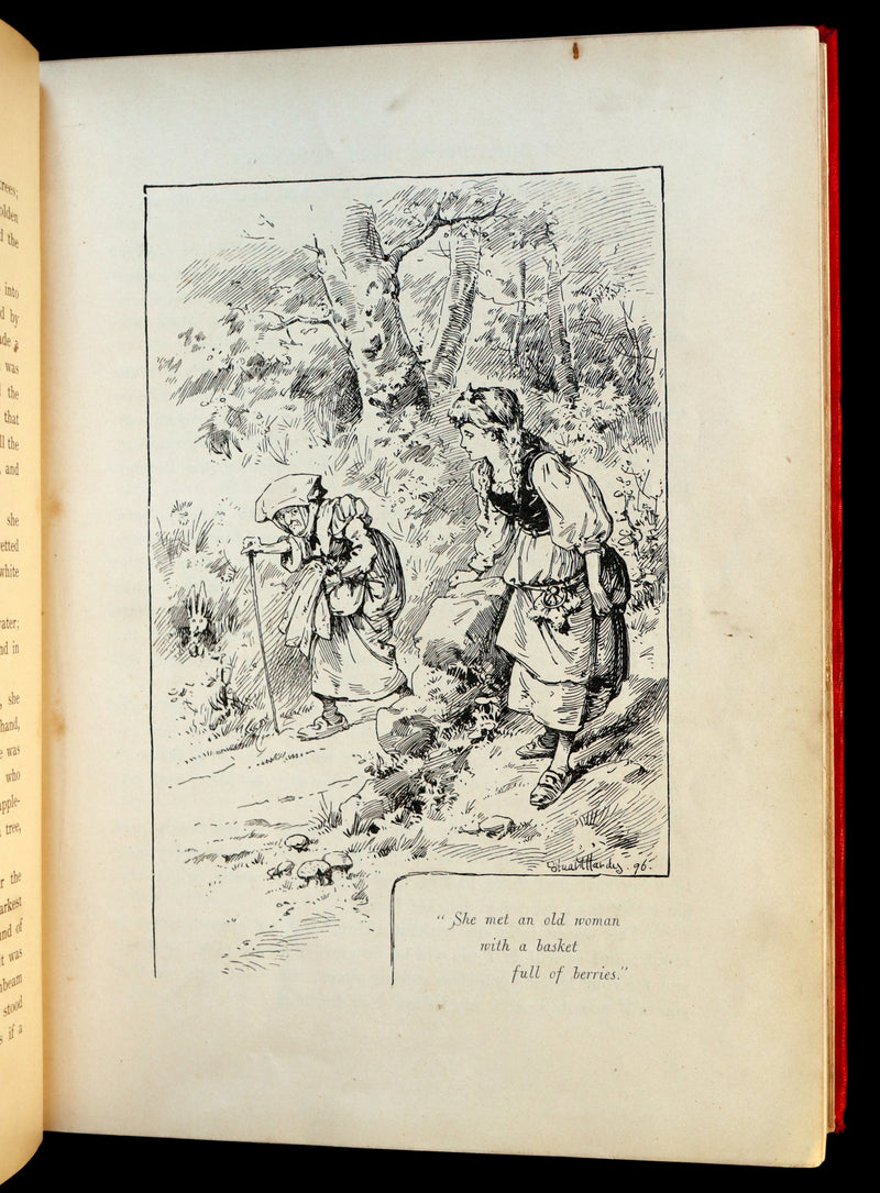 1890 Rare Book - Stories by Hans Andersen - FAIRY TALES illustrated by Evelyn Stuart Hardy.