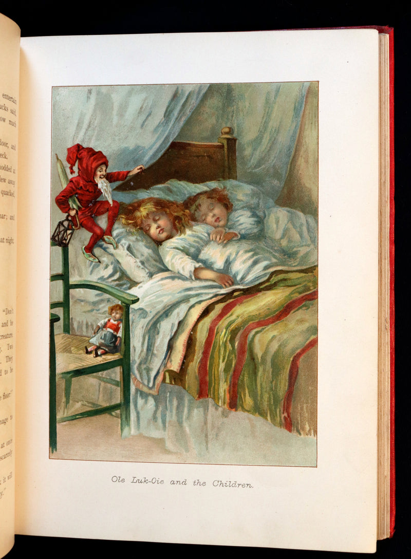 1890 Rare Book - Stories by Hans Andersen - FAIRY TALES illustrated by Evelyn Stuart Hardy.