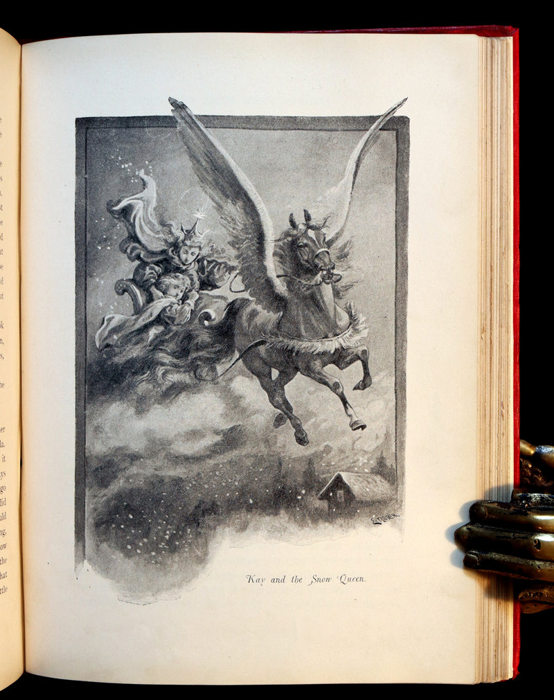 1890 Rare Book - Stories by Hans Andersen - FAIRY TALES illustrated by Evelyn Stuart Hardy.