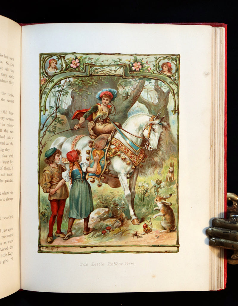 1890 Rare Book - Stories by Hans Andersen - FAIRY TALES illustrated by Evelyn Stuart Hardy.