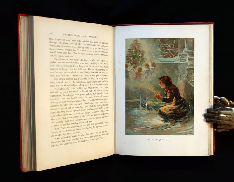 1890 Rare Book - Stories by Hans Andersen - FAIRY TALES illustrated by Evelyn Stuart Hardy.
