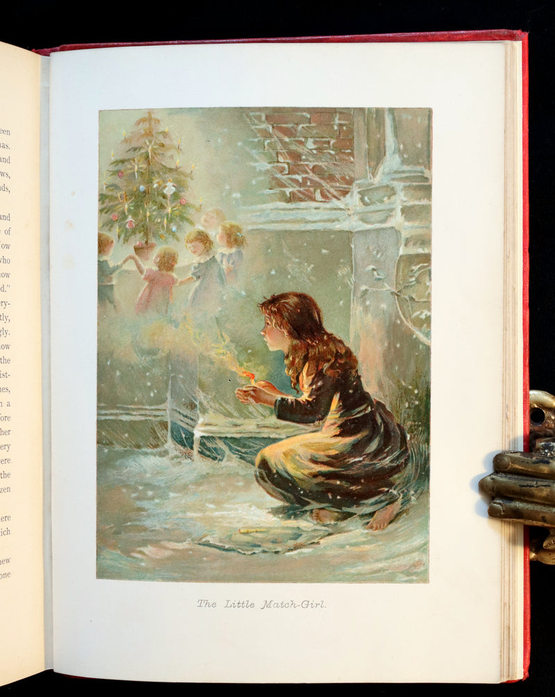 1890 Rare Book - Stories by Hans Andersen - FAIRY TALES illustrated by Evelyn Stuart Hardy.