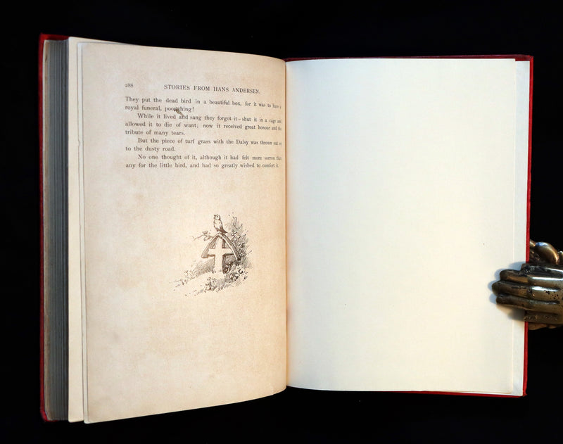 1890 Rare Book - Stories by Hans Andersen - FAIRY TALES illustrated by Evelyn Stuart Hardy.