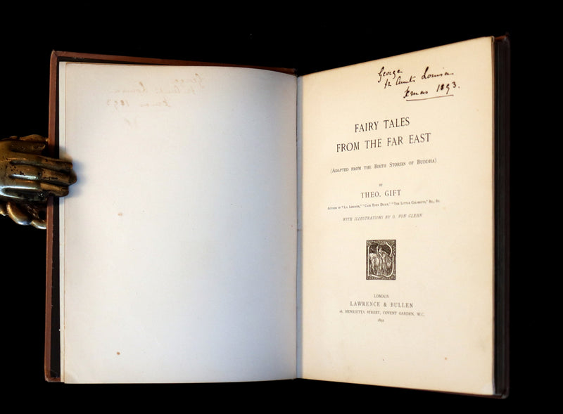 1892 Scarce Victorian Book - FAIRY TALES from the Far East (Adapted from the Birth Stories of Buddha).