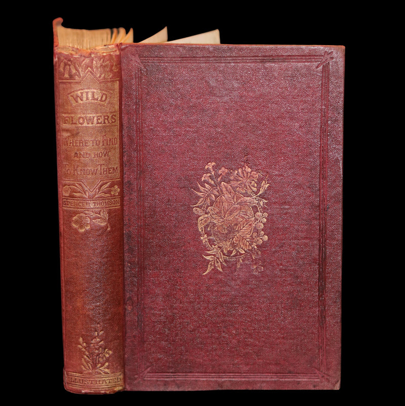 1866 Rare Edition - Wild Flowers and Medicinal Uses color Illustrated by Noel Humphreys.