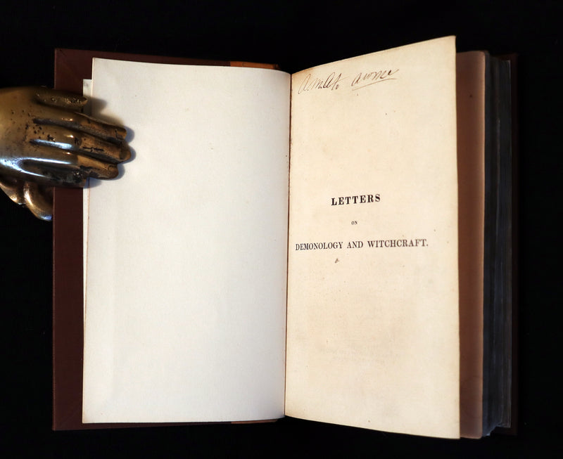 1830 First Edition of Letters on Demonology & Witchcraft - WITCHES & FAIRIES  by Sir Walter Scott.