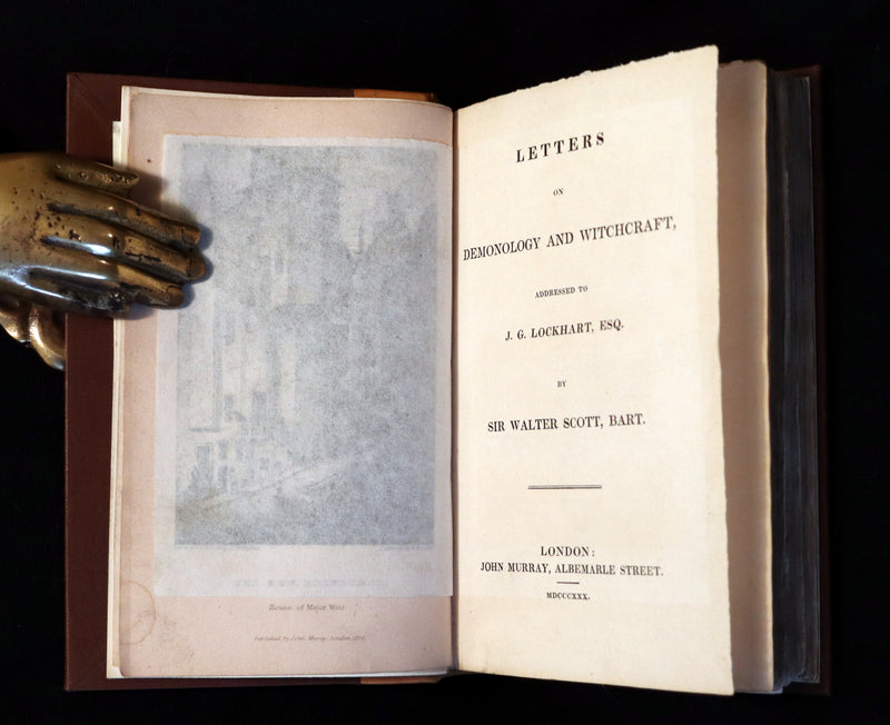 1830 First Edition of Letters on Demonology & Witchcraft - WITCHES & FAIRIES  by Sir Walter Scott.