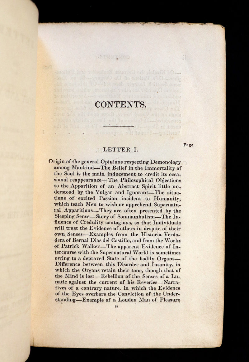 1830 First Edition of Letters on Demonology & Witchcraft - WITCHES & FAIRIES  by Sir Walter Scott.