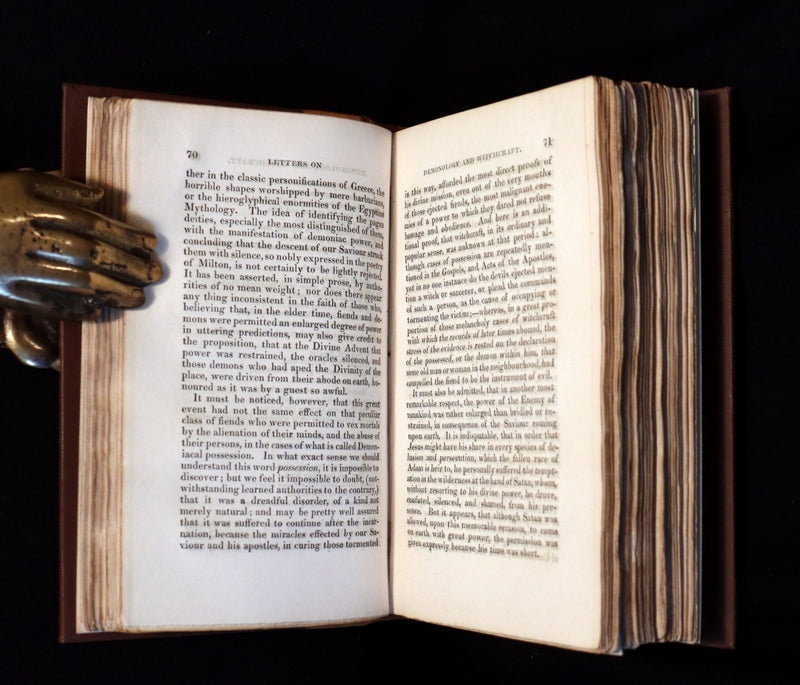 1830 First Edition of Letters on Demonology & Witchcraft - WITCHES & FAIRIES  by Sir Walter Scott.