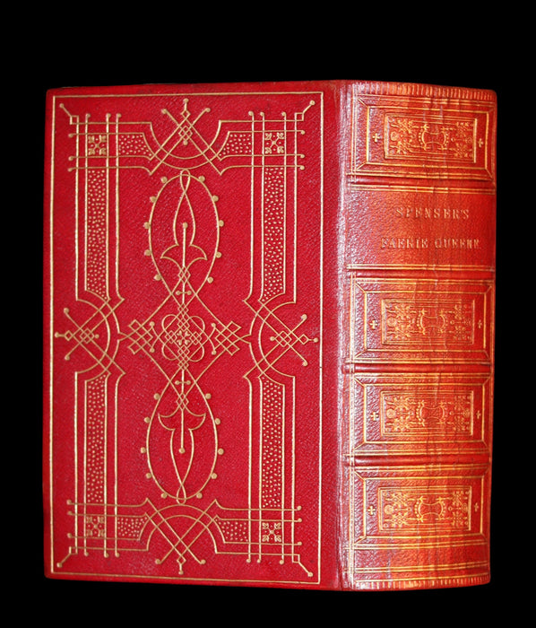 1853 Rare Book in a BEAUTIFUL BINDING ~ The FAERIE QUEENE by Edmund SPENSER Illustrated by Corbould.