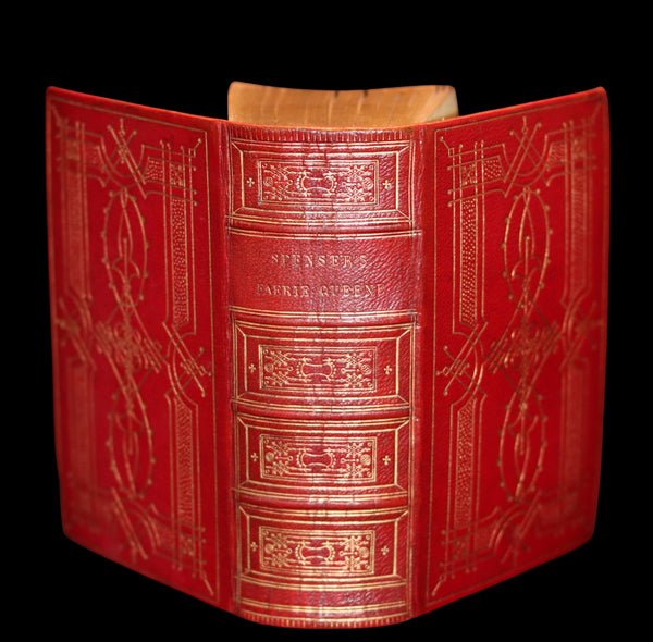 1853 Rare Book in a BEAUTIFUL BINDING ~ The FAERIE QUEENE by Edmund SPENSER Illustrated by Corbould.