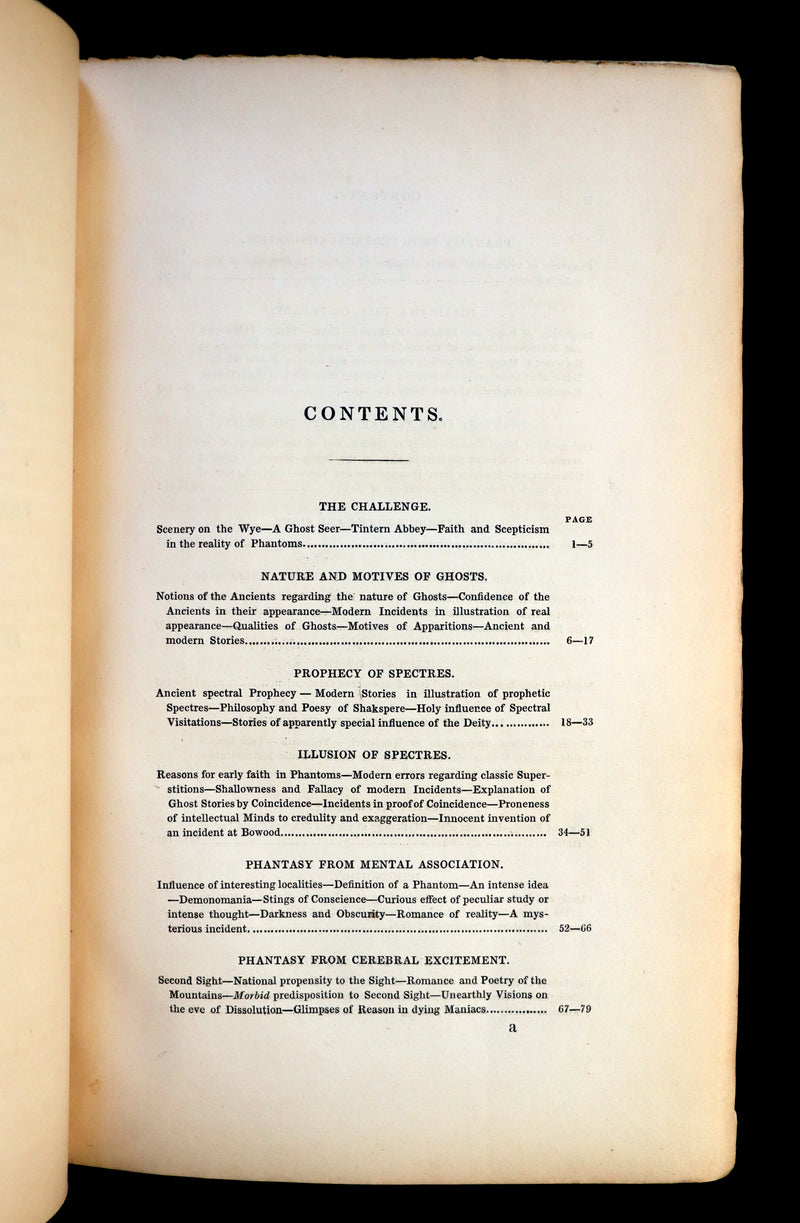 1841 Rare First Edition - Dendy's PHILOSOPHY OF MYSTERY or Ghosts, Fairy Mythology, Spectres & Demonology.