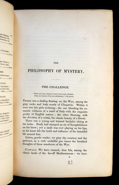 1841 Rare First Edition - Dendy's PHILOSOPHY OF MYSTERY or Ghosts, Fairy Mythology, Spectres & Demonology.