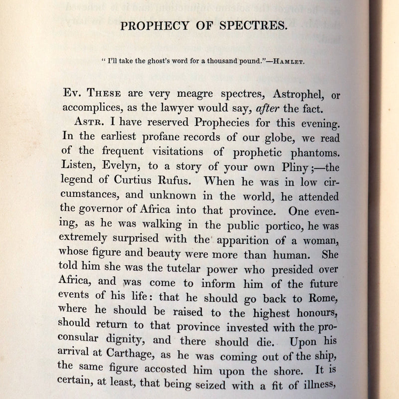 1841 Rare First Edition - Dendy's PHILOSOPHY OF MYSTERY or Ghosts, Fairy Mythology, Spectres & Demonology.