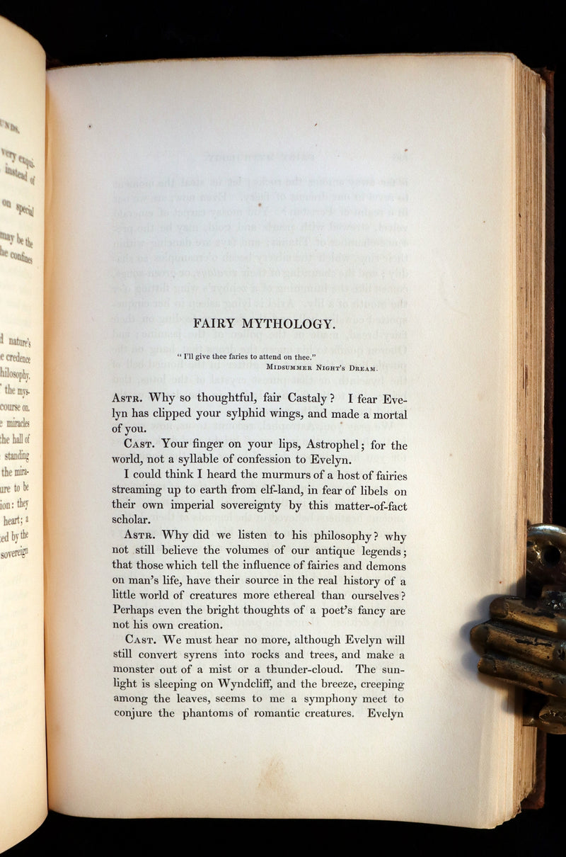 1841 Rare First Edition - Dendy's PHILOSOPHY OF MYSTERY or Ghosts, Fairy Mythology, Spectres & Demonology.