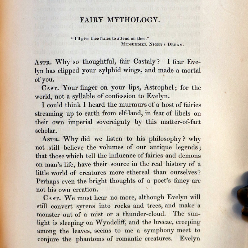 1841 Rare First Edition - Dendy's PHILOSOPHY OF MYSTERY or Ghosts, Fairy Mythology, Spectres & Demonology.