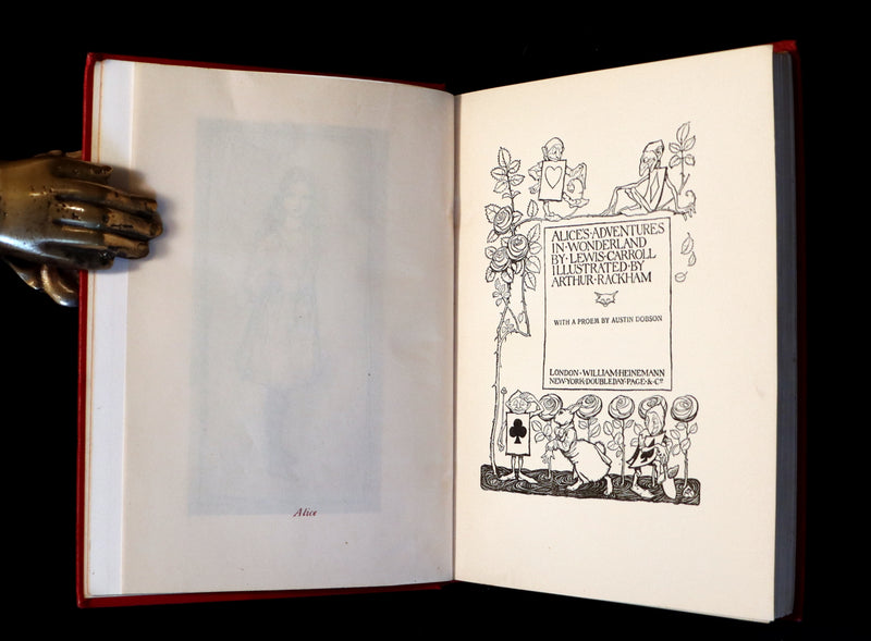 1907 First US Edition - Alice's Adventures in Wonderland illustrated by Arthur Rackham.