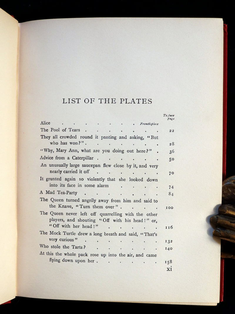 1907 First US Edition - Alice's Adventures in Wonderland illustrated by Arthur Rackham.