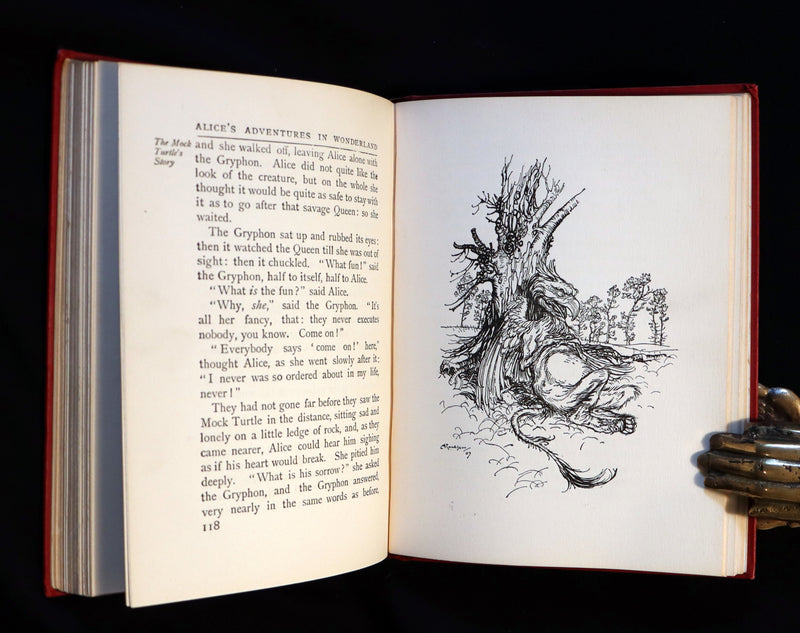 1907 First US Edition - Alice's Adventures in Wonderland illustrated by Arthur Rackham.