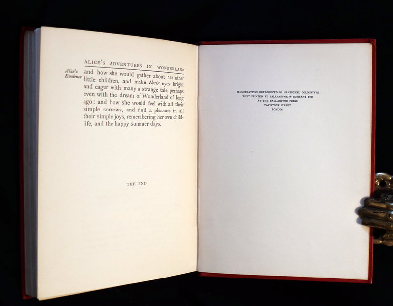 1907 First US Edition - Alice's Adventures in Wonderland illustrated by Arthur Rackham.