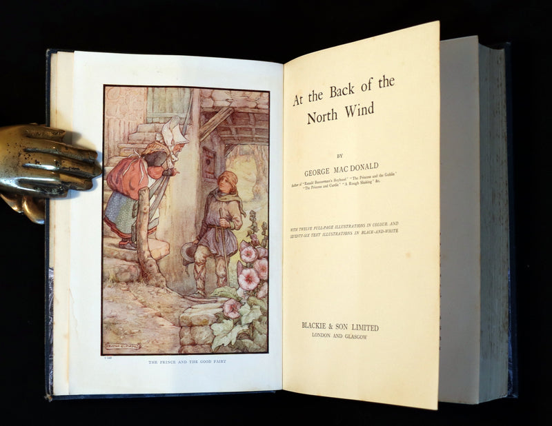 1911 Rare Edition - AT THE BACK OF THE NORTH WIND Illustrated by Frank C. Pape.