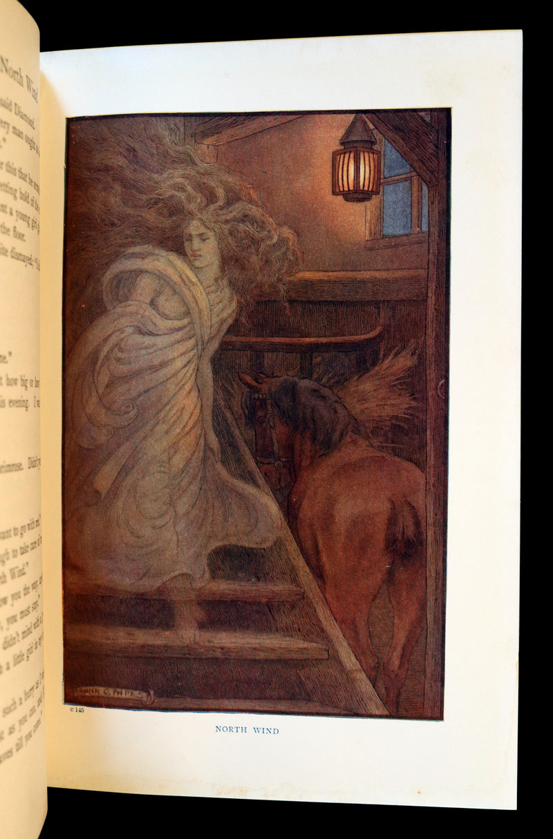1911 Rare Edition - AT THE BACK OF THE NORTH WIND Illustrated by Frank C. Pape.