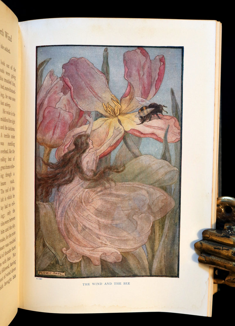 1911 Rare Edition - AT THE BACK OF THE NORTH WIND Illustrated by Frank C. Pape.
