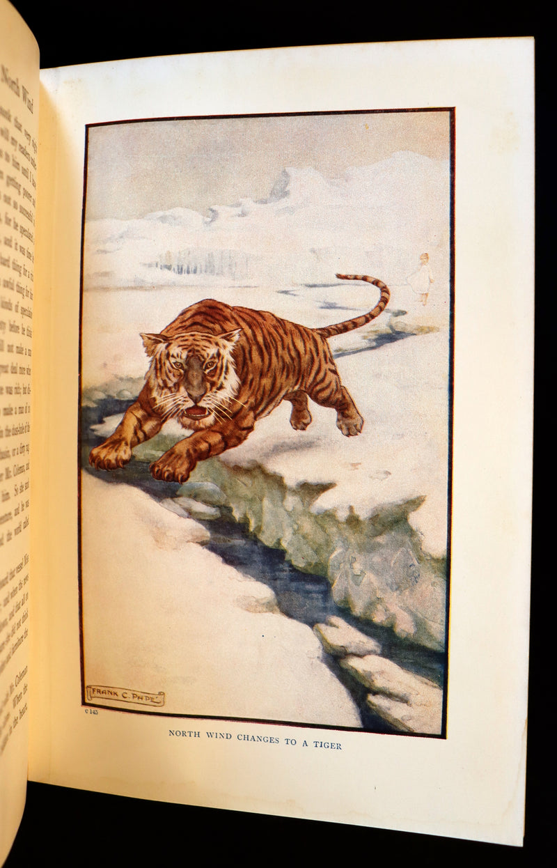 1911 Rare Edition - AT THE BACK OF THE NORTH WIND Illustrated by Frank C. Pape.