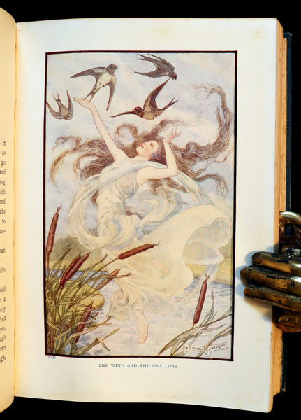 1911 Rare Edition - AT THE BACK OF THE NORTH WIND Illustrated by Frank C. Pape.