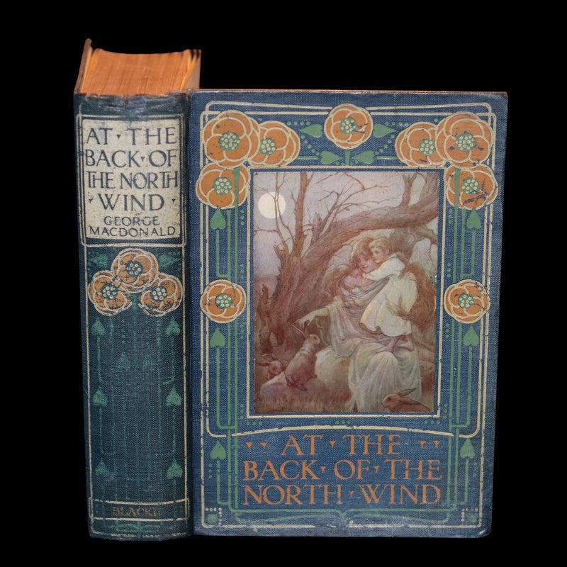 1911 Rare Edition - AT THE BACK OF THE NORTH WIND Illustrated by Frank C. Pape.