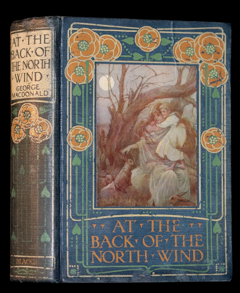 1911 Rare Edition - AT THE BACK OF THE NORTH WIND Illustrated by Frank C. Pape.