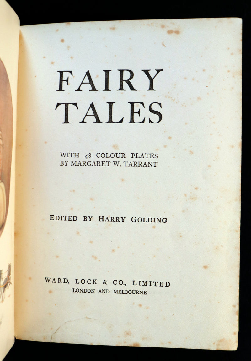 1922 Scarce Book - FAIRY TALES with 48 Coloured Plates By Margaret W. Tarrant.