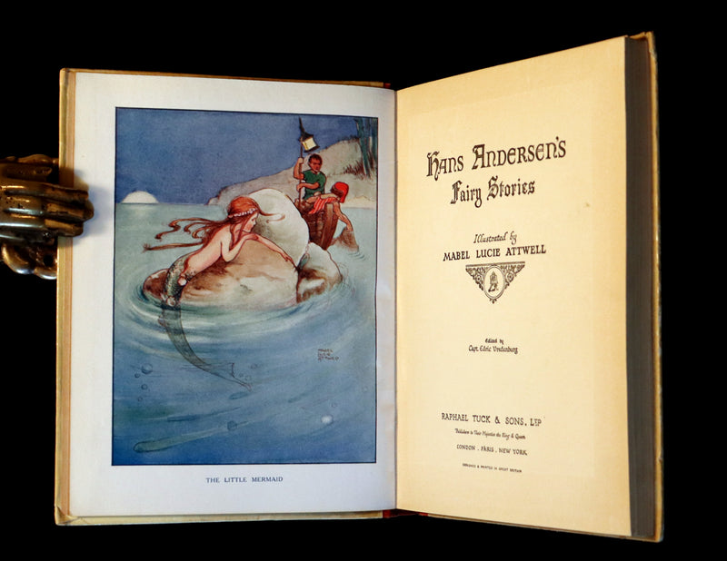1920 Rare Book - Hans Andersen's FAIRY STORIES illustrated by Mabel Lucie Attwell.