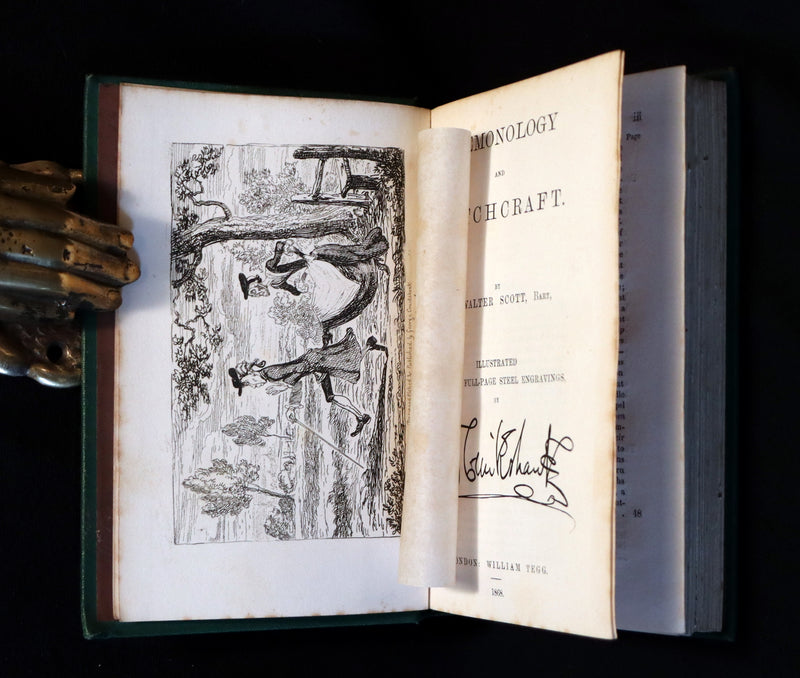 1868 Scarce Edition - Scott Demonology & Witchcraft - WITCHES & FAIRIES Illustrated by Cruikshank.