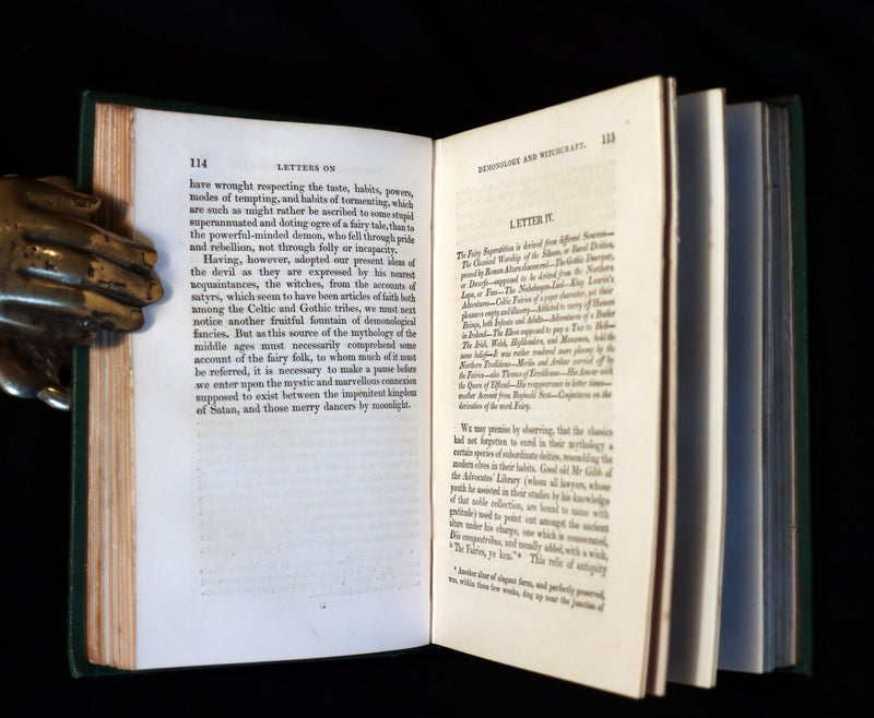1868 Scarce Edition - Scott Demonology & Witchcraft - WITCHES & FAIRIES Illustrated by Cruikshank.