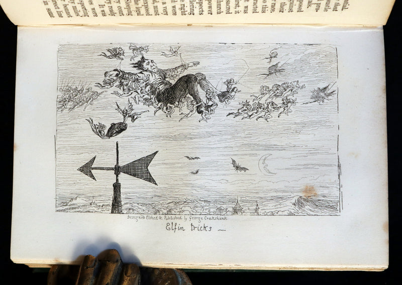 1868 Scarce Edition - Scott Demonology & Witchcraft - WITCHES & FAIRIES Illustrated by Cruikshank.