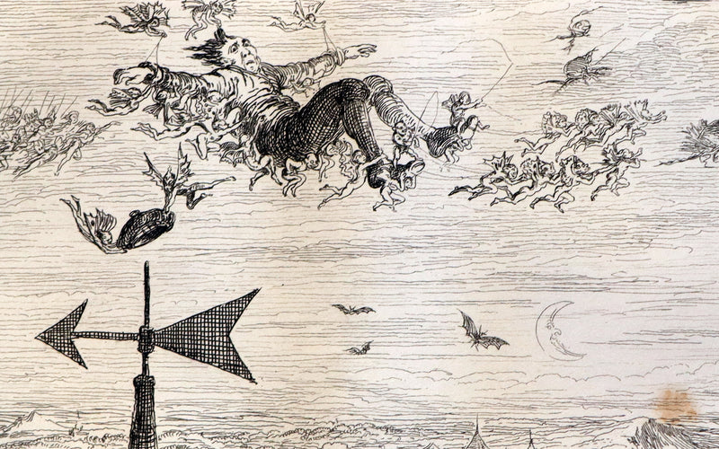 1868 Scarce Edition - Scott Demonology & Witchcraft - WITCHES & FAIRIES Illustrated by Cruikshank.