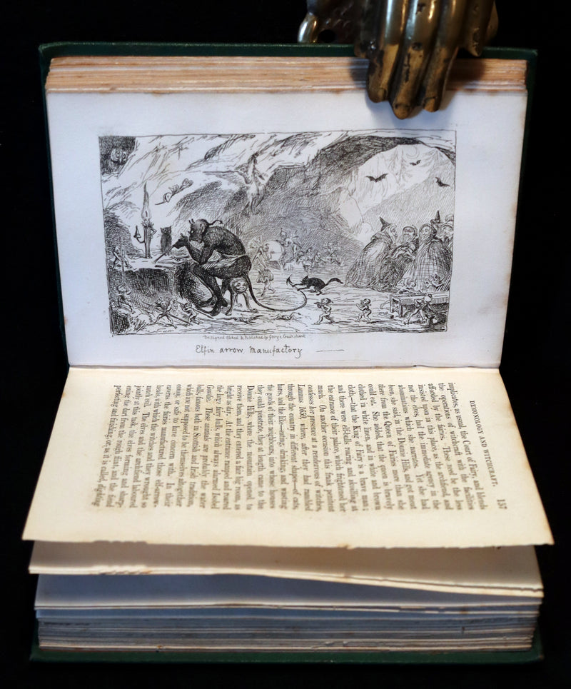 1868 Scarce Edition - Scott Demonology & Witchcraft - WITCHES & FAIRIES Illustrated by Cruikshank.