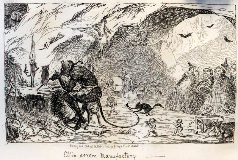 1868 Scarce Edition - Scott Demonology & Witchcraft - WITCHES & FAIRIES Illustrated by Cruikshank.