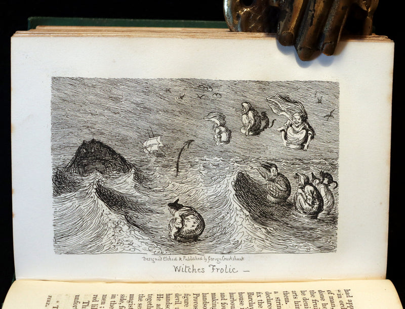 1868 Scarce Edition - Scott Demonology & Witchcraft - WITCHES & FAIRIES Illustrated by Cruikshank.