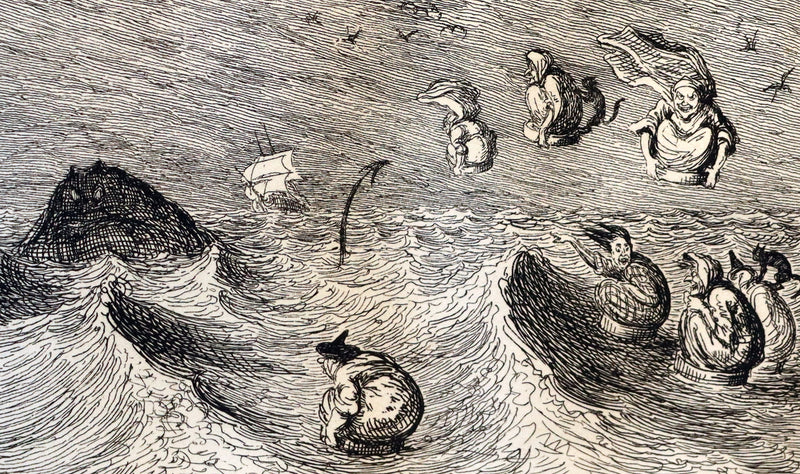 1868 Scarce Edition - Scott Demonology & Witchcraft - WITCHES & FAIRIES Illustrated by Cruikshank.