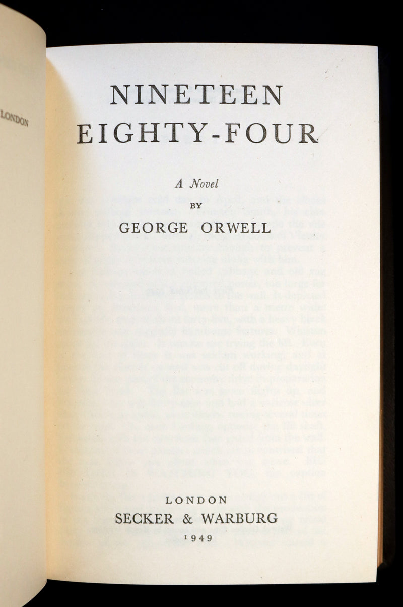 1949 First Edition beautifully bound by BAYNTUN - NINETEEN EIGHTY-FOUR [1984] by George Orwell.