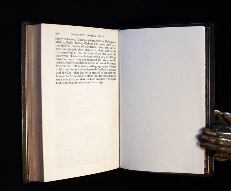 1949 First Edition beautifully bound by BAYNTUN - NINETEEN EIGHTY-FOUR [1984] by George Orwell.