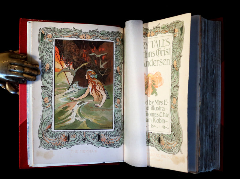 1899 Scarce First Edition bound by Bayntun - Hans Andersen's Fairy Tales illustrated by the Brothers Robinson.