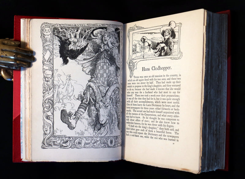 1899 Scarce First Edition bound by Bayntun - Hans Andersen's Fairy Tales illustrated by the Brothers Robinson.