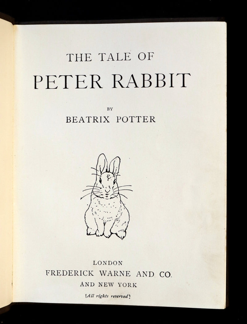 1910 Rare Edition - THE TALE OF PETER RABBIT illustrated by Beatrix Potter.